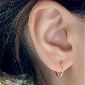Jewelry - Plain Hoop Earrings (gold/silver colour) Jewelry - Plain Hoop Earrings (gold/silver colour)
